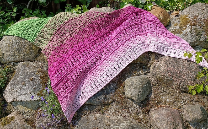 Häkelanleitung "Moran" asymetrische Form Mustermix