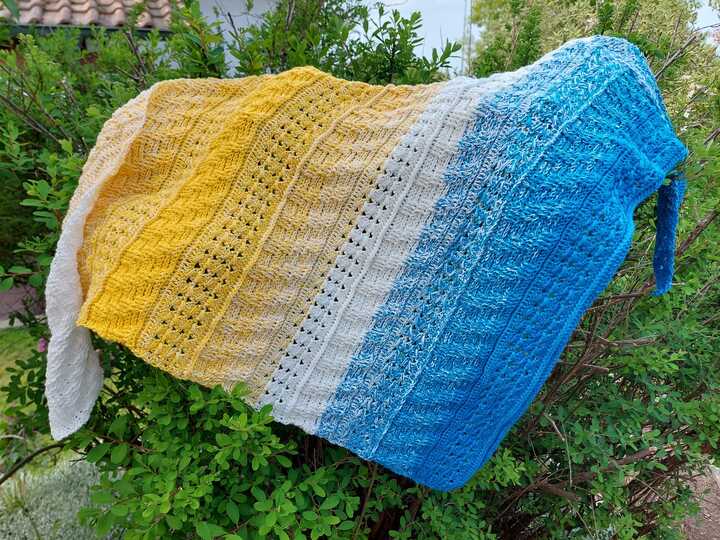 Häkelanleitung "Moran" asymetrische Form Mustermix