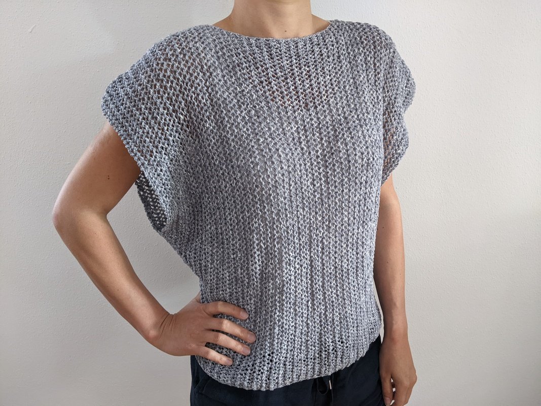 Strickanleitung Netzmuster Shirt