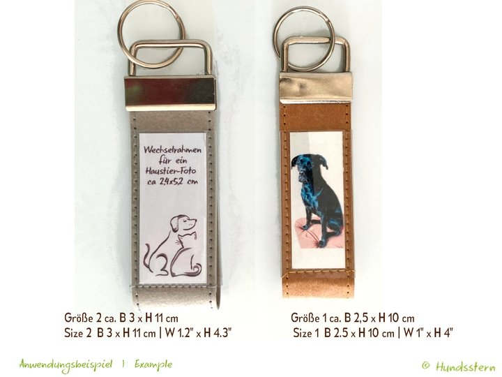 MyPET Schlüsselband mit Rahmen für deine Fotos, 2 Größen, Anleitung+Schnitt