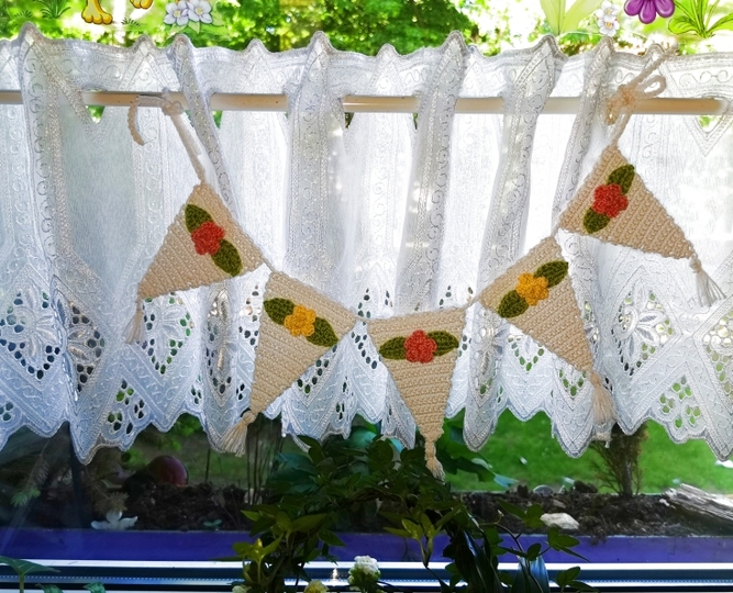 Häkelanleitung Wimpelgirlande