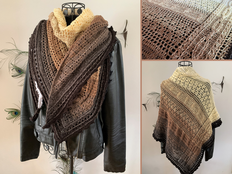 Crochet Pattern Triangular Scarf "Thyia"