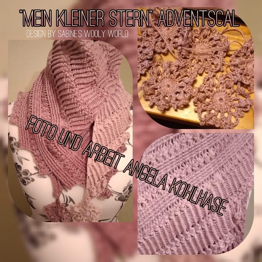 Zackentuch "Mein kleiner Stern": Häkelanleitung