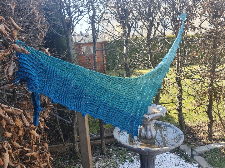 Zackentuch "Mein kleiner Stern": Häkelanleitung