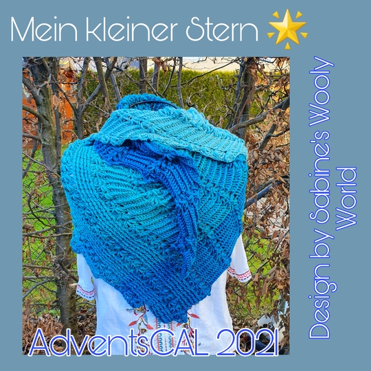 Zackentuch "Mein kleiner Stern": Häkelanleitung