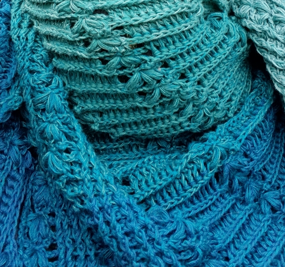 Zackentuch "Mein kleiner Stern": Häkelanleitung