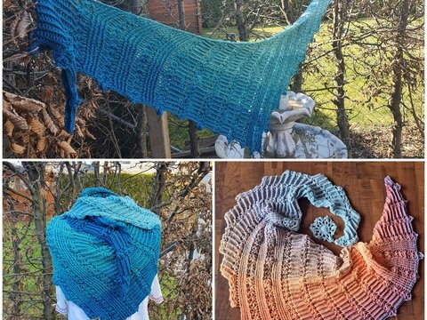 Zackentuch "Mein kleiner Stern": Häkelanleitung