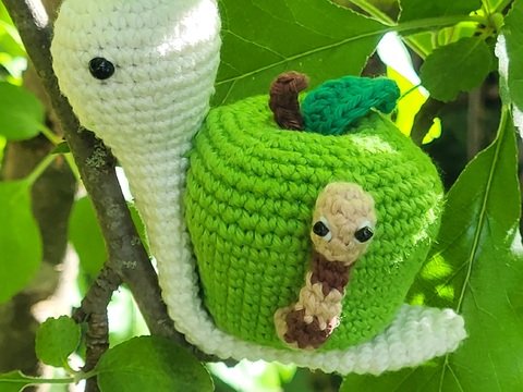 Apfelschnecke "Anni" (Häkelanleitung)