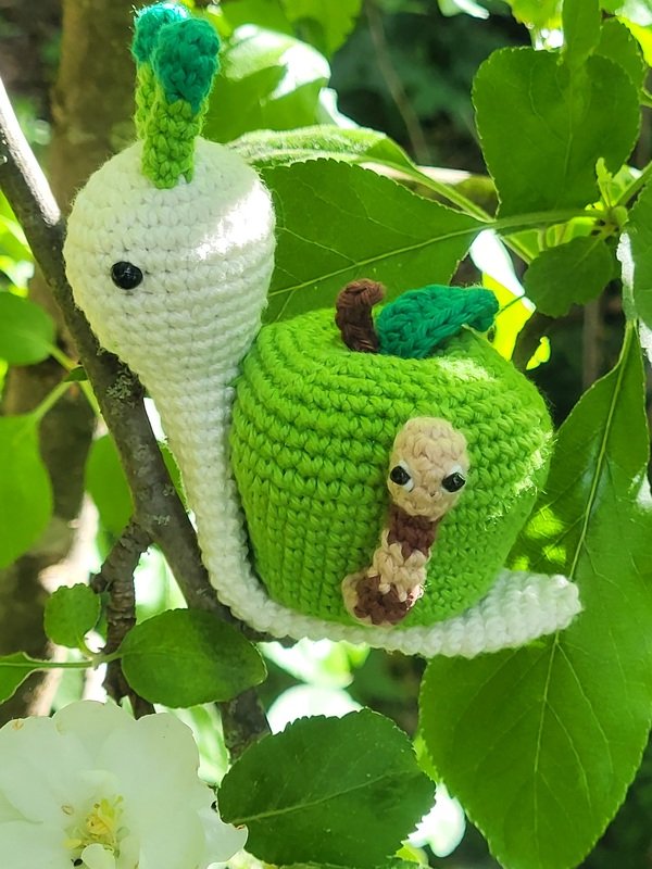 Apfelschnecke "Anni" (Häkelanleitung)