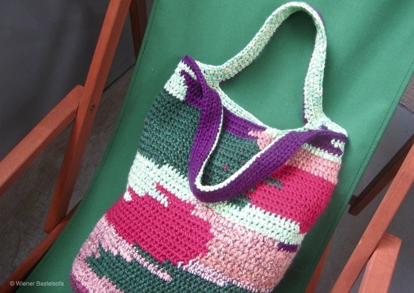 „Bunte Restetasche“ für Anfänger Shopper Badetasche Restefresser Tasche - Bild 2