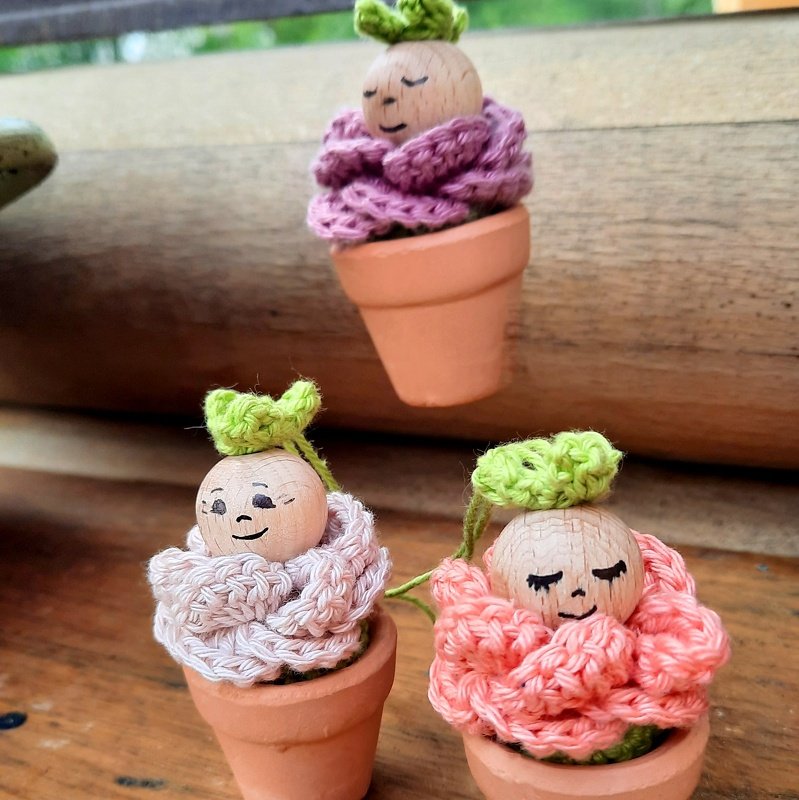 Blümchen im Töpfchen - Häkelanleitung PDF - Bild 2