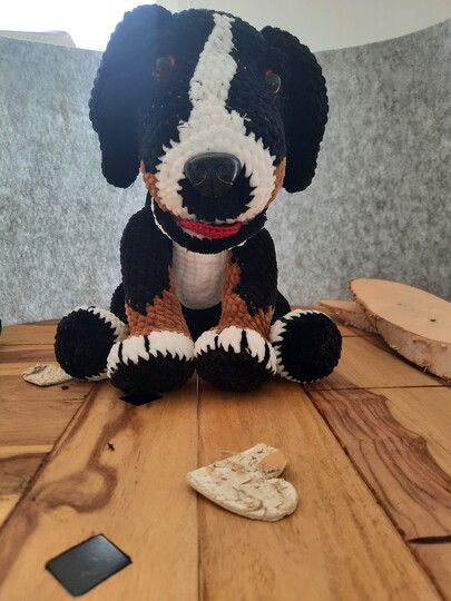 DIY Häkelanleitung für einen kuscheligen Berner Sennenhund