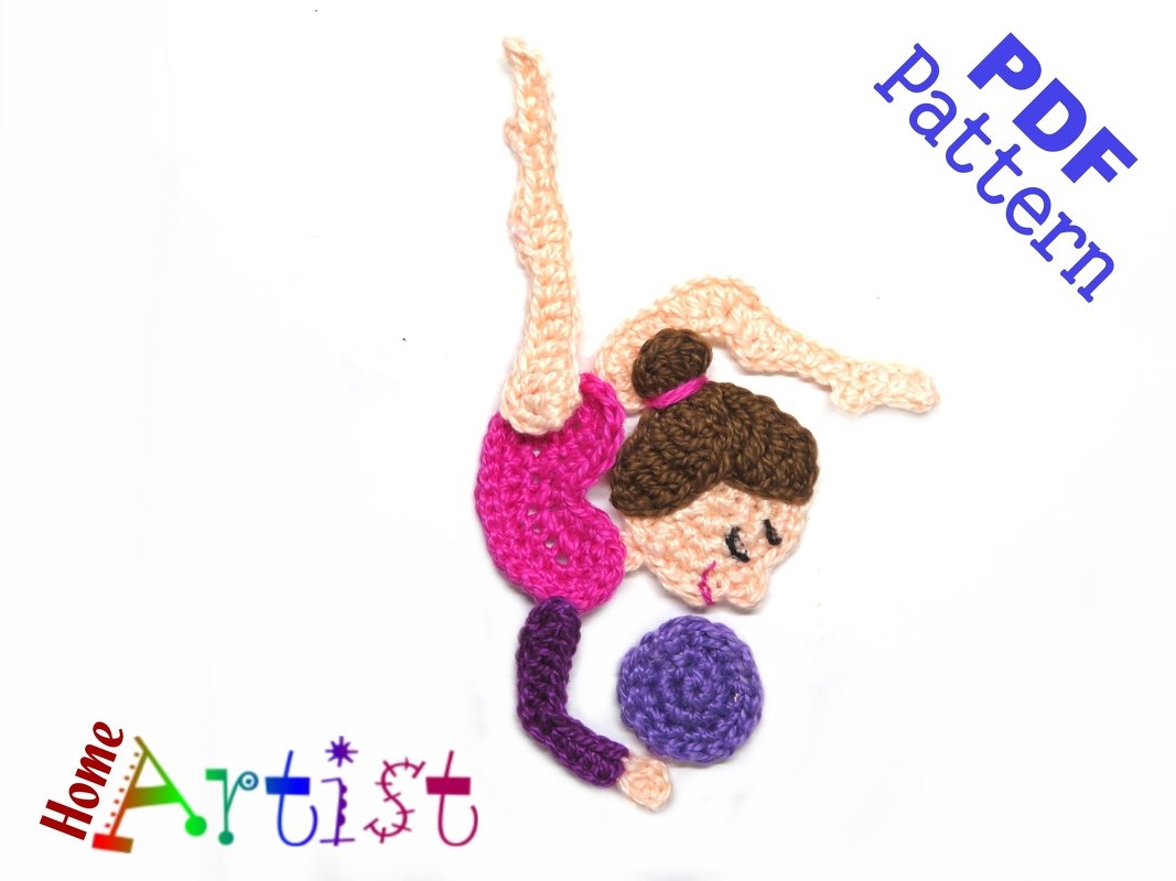 Gymnastic 7 Applique Crochet - Image 2