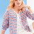 Strickanleitung: Verschlusslose Jacke mit Ringelstreifen im maritimen Look
