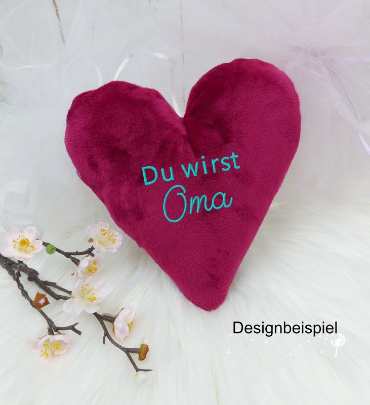 Stickdatei Schrift Baby Ankündigung, Rahmen 10 cm x 10 cm, Papa, Oma, Opa - Bild 4