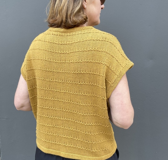 Strickanleitung Sommerpulli Kjra Damen Gr 36 - 48