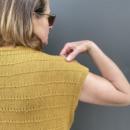 Strickanleitung Sommerpulli Kjra Damen Gr 36 - 48