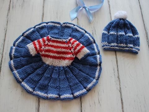 Strickanleitung für Puppengarnitur 04