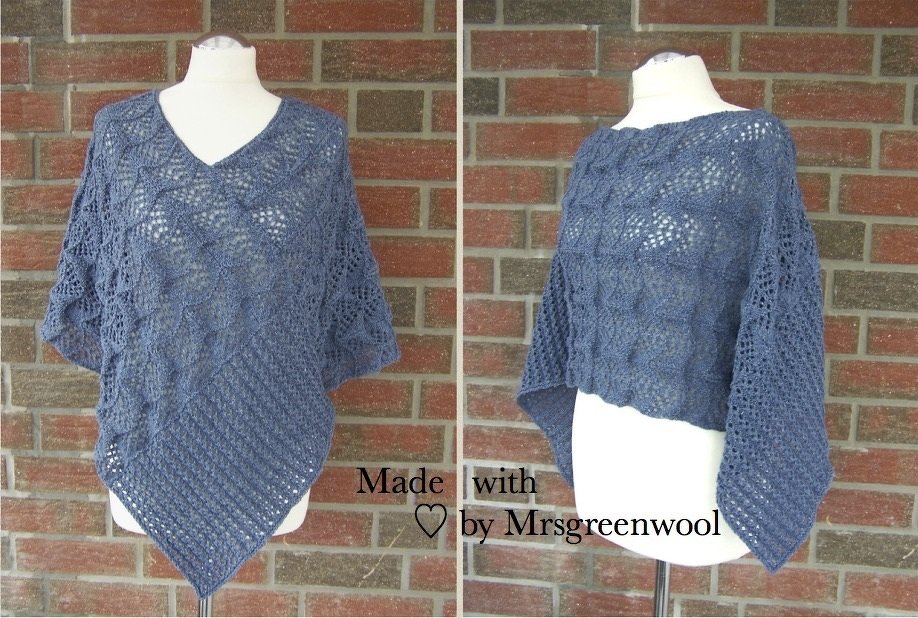 Strickanleitung für Poncho "Wave"