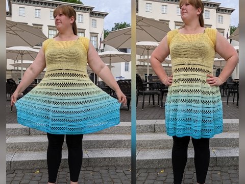 Sommerliebe - Shirt -Tunika -Kleid häkeln für alle Damengrößen