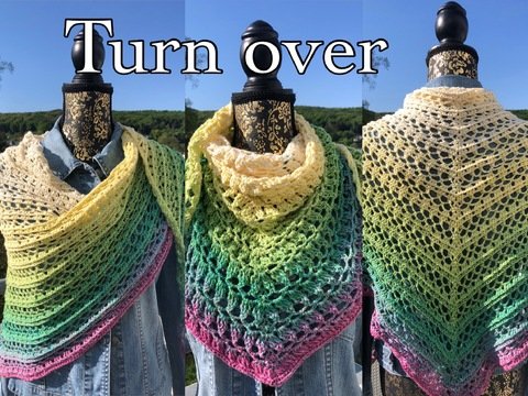 Turn over - Häkelanleitung flaches Wendetuch