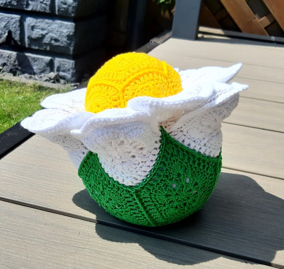 CAL Kamille im Design der African Flowers, als Türstopper oder Kissen