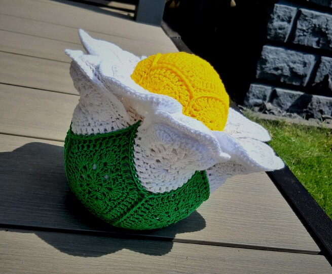 CAL Kamille im Design der African Flowers, als Türstopper oder Kissen