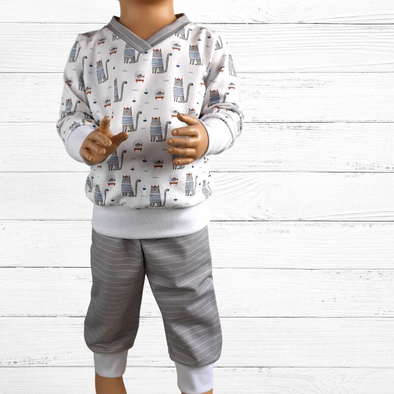 Schlafanzug Set Leeroy Gr. 80-140 Schnittmuster & Nähanleitung - Bild 3