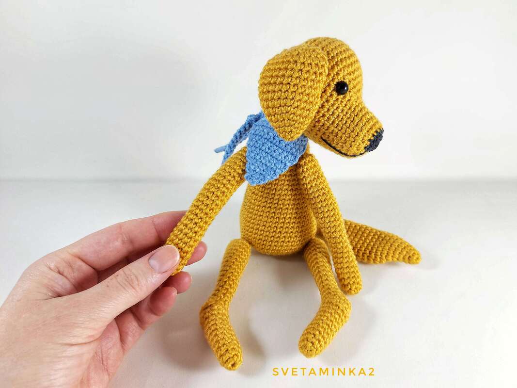 Crochet Golden Retriever Pattern Amigurumi Dog / Puppy - Image 8