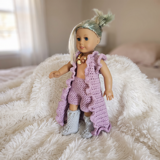 Boho Crochet Doll Clothes
