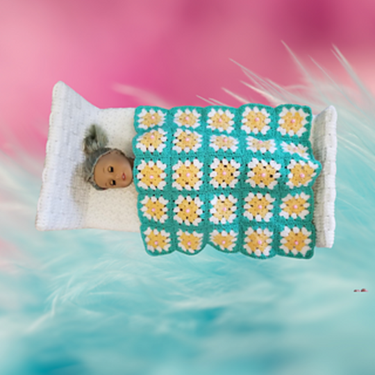 Doll Bed and Blanket