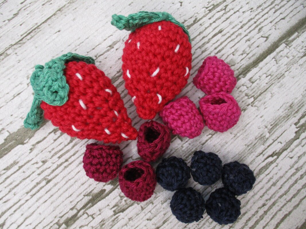Häkelanleitung Beeren Set