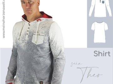 Shirt Herren – E-Book Schnittmuster Gr. XS-4XL – Theo