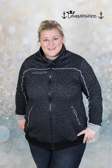 Sweatjacke/Hoodie Damen – E-Book Schnittmuster Gr. 32-58 – Paco