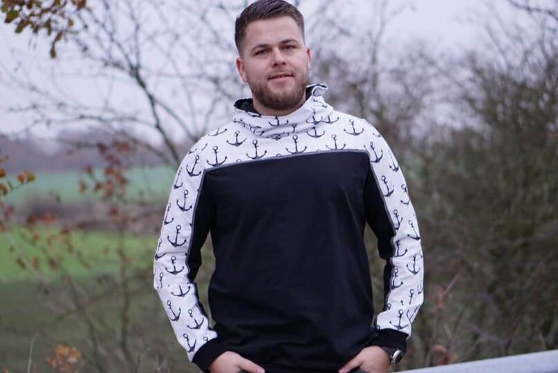Sweatjacke/Hoodie Herren – E-Book Schnittmuster Gr. XS-4XL