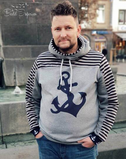 Sweatjacke/Hoodie Herren – E-Book Schnittmuster Gr. XS-4XL