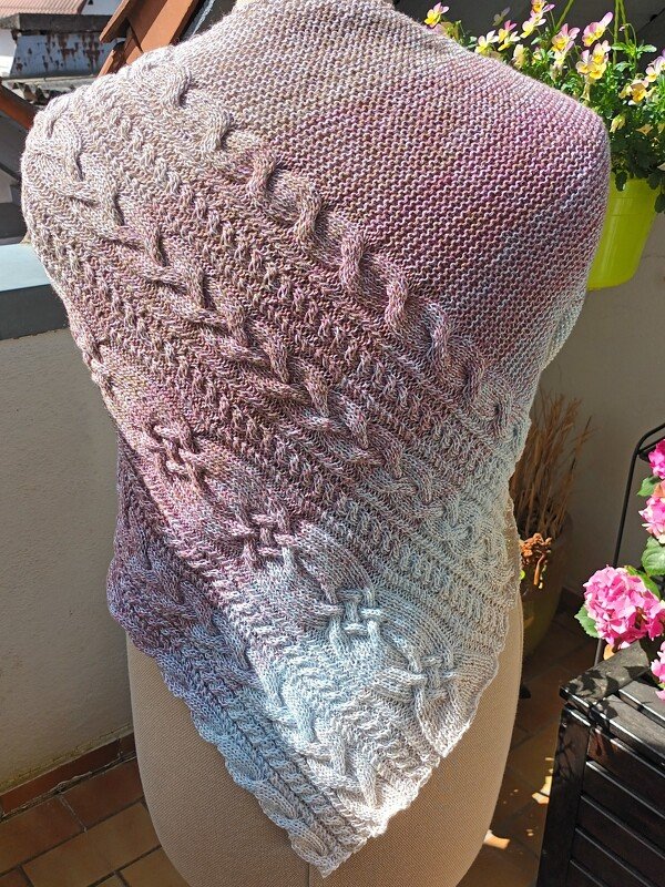 Strickanleitung für das asymmetrische Dreieckstuch "Nordish" - Bild 6