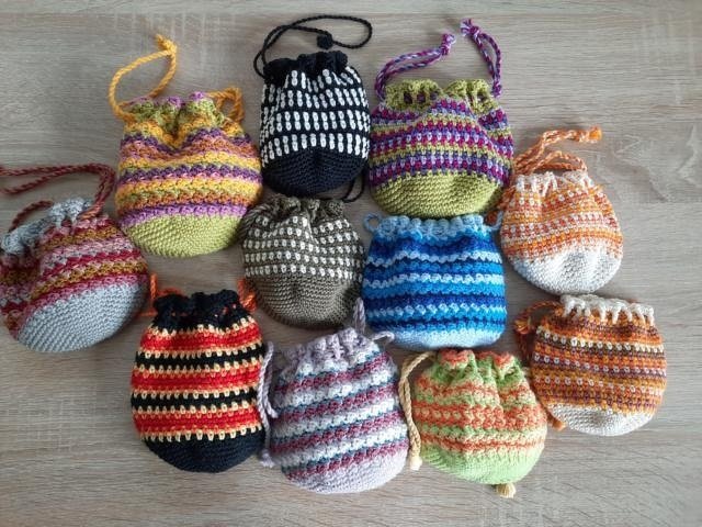 kleine Kugelbeutel für Krimskrams