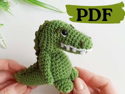 Crochet alligator pattern, easy crochet amigurumi crocodile