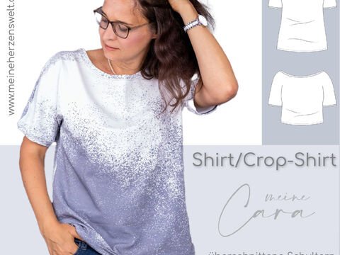 Shirt Damen – E-Book Schnittmuster Gr. 32-54 – Cara