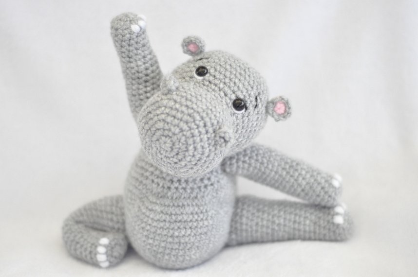 Crochet Pattern: Yoga Hippo - Perfect for Beginners!