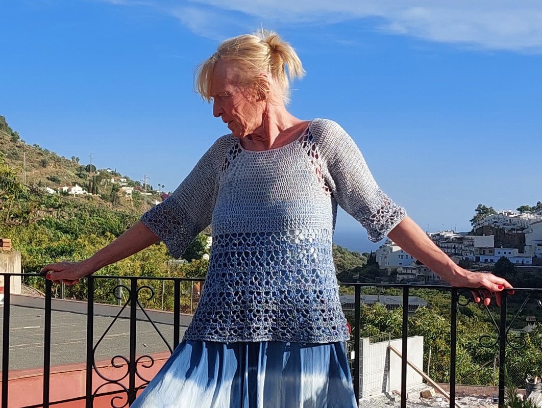 Shirt, Tunika "Sun Dance", RVO, alle Größen, häkeln - Bild 5