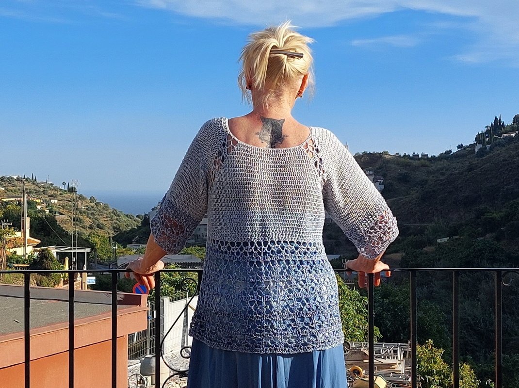 Shirt, Tunika "Sun Dance", RVO, alle Größen, häkeln - Bild 13