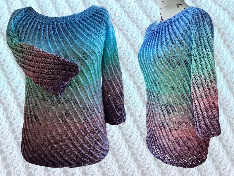 Häkelanleitung Rundpasse Vortice Größe 34 bis 52