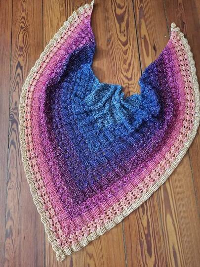 Tuch Tamina häkeln Dreieckstuch Häkeltuch