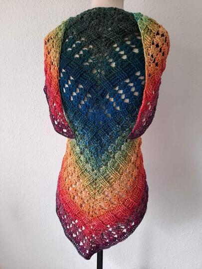 Tuch Tamina häkeln Dreieckstuch Häkeltuch