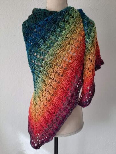 Tuch Tamina häkeln Dreieckstuch Häkeltuch