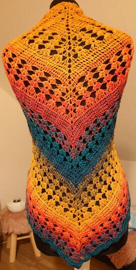 Tuch Tamina häkeln Dreieckstuch Häkeltuch