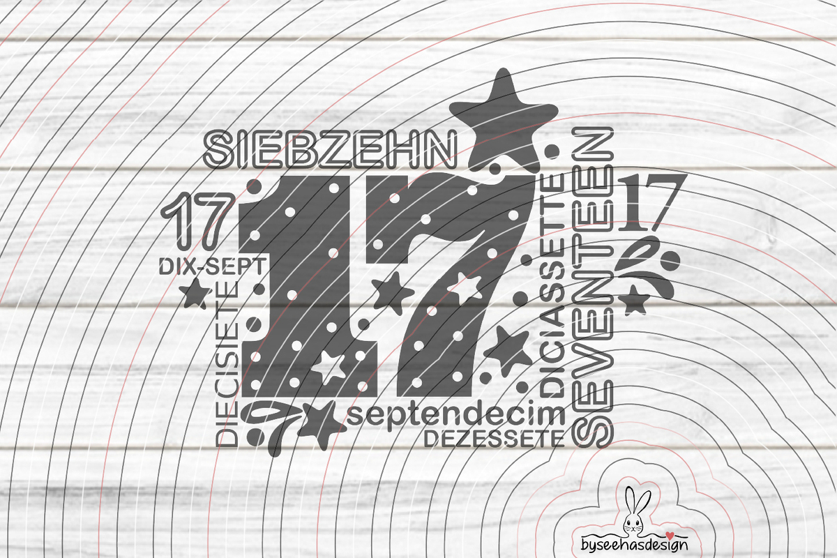 Siebzehn Plotterdatei SVG DXF - Bild 2