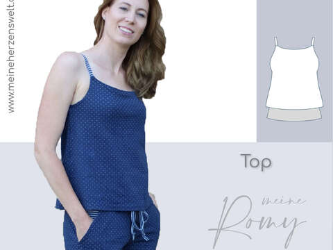 Top Damen – E-Book Schnittmuster Gr. 32-42 – Romy